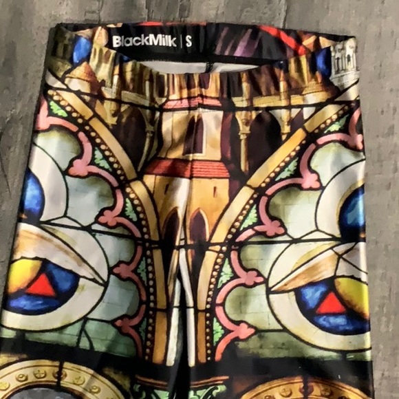 Black milk leggings multicolor sz s - Picture 3 of 7